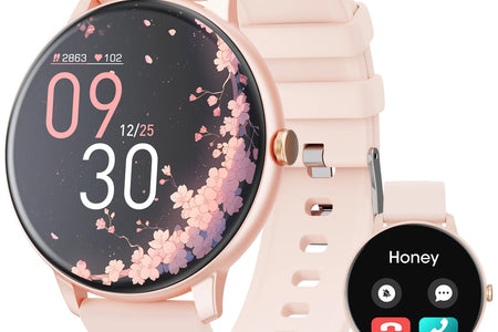 Smart Watch (Answer/Dial Call),1.39" Touch Display Fitness Tracker with Sport Modes, Smartwatch with IP68 Waterproof,Step Counter Watch Fits for Android (Pink)