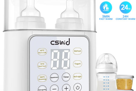 Baby Bottle Warmer, 9-In-1 Fast Milk Warmer Babies Food Heater & Defrost